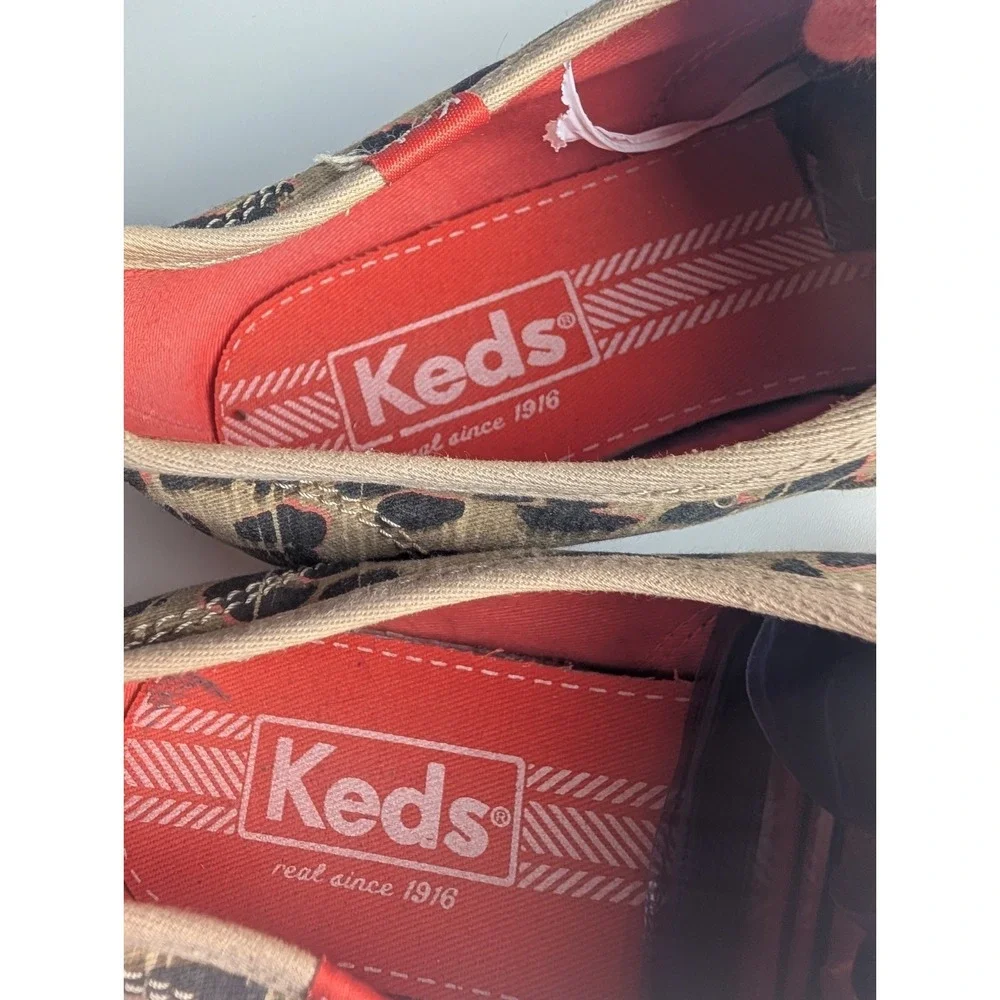 Keds Champion Leopard Print Canvas Sneakers Women's Size 6